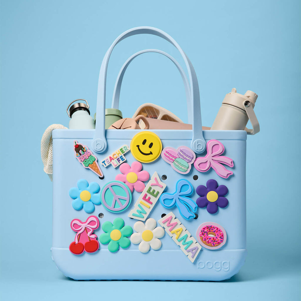 Medium Washable Tote Bag Blue Skies and Washable Tote Bag for Travel and Errands