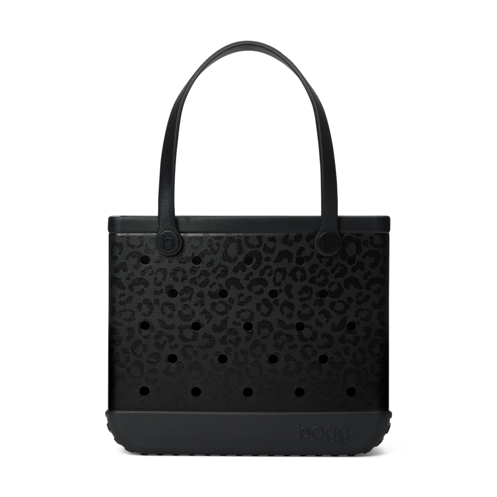 Medium Washable Tote Bag Onyx Leopard for Travel and Errands
