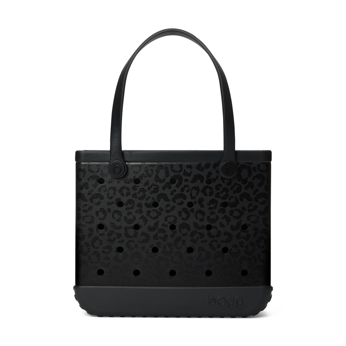 Medium Washable Tote Bag Onyx Leopard for Travel and Errands