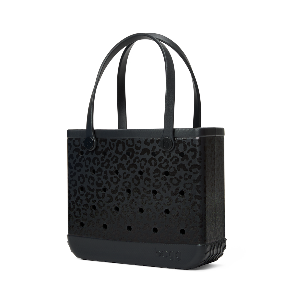 Medium Washable Tote Bag Onyx Leopard for Travel and Errands