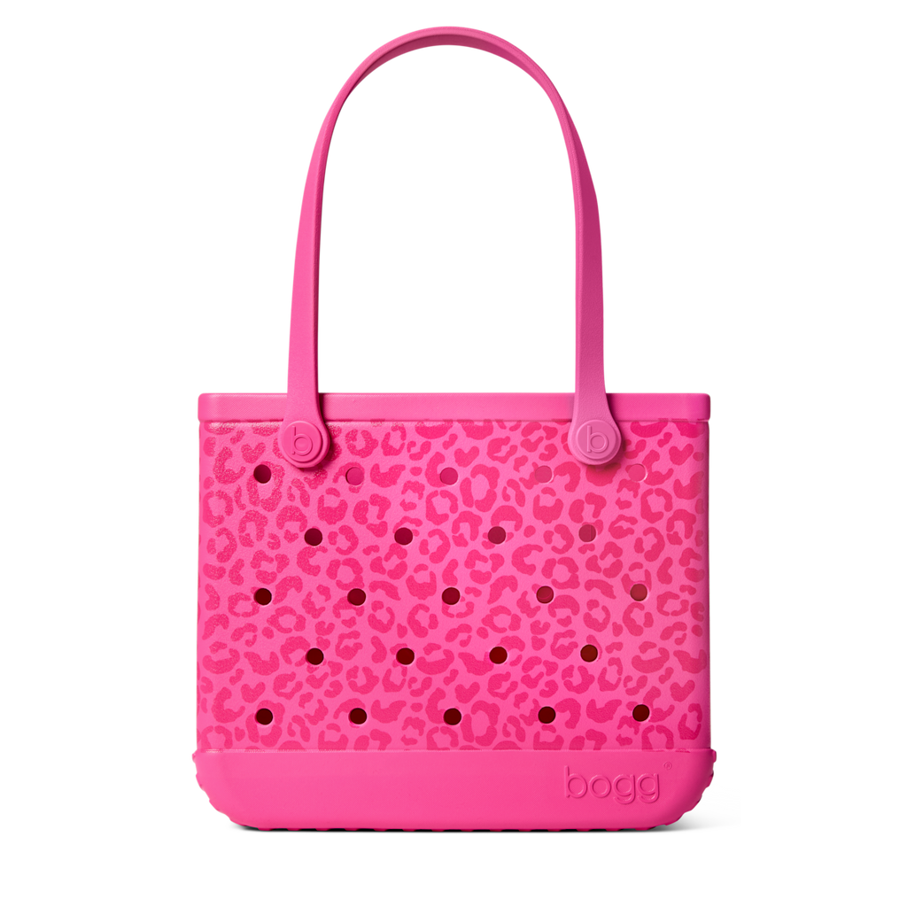 Medium Washable Tote Bag Purrr-fectly Pink Leopard for Travel and Errands