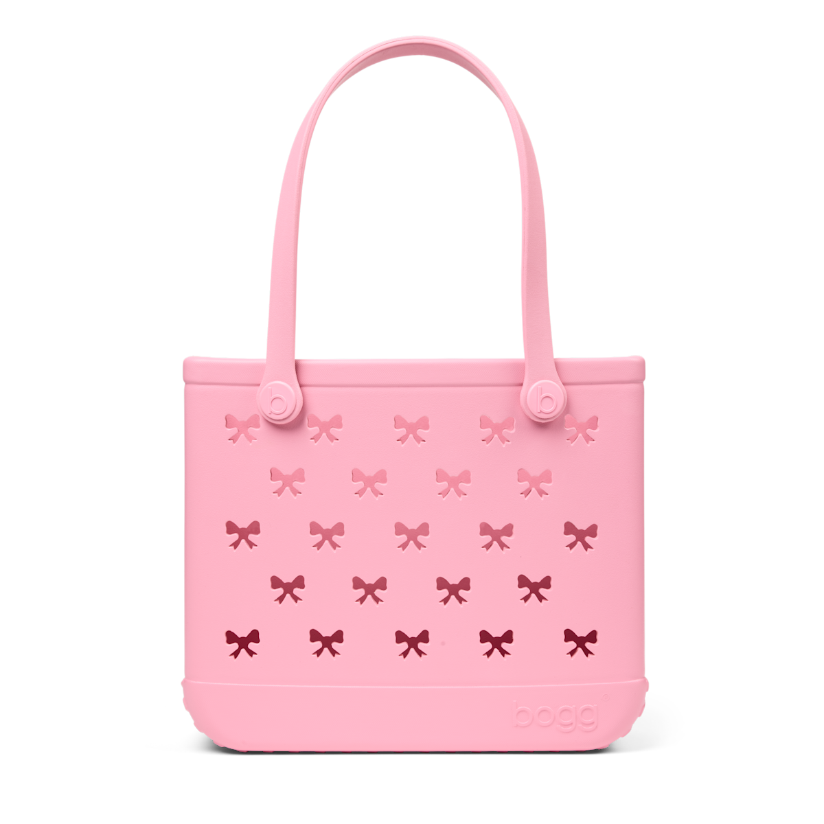 Medium Washable Tote Bag Bubblegum Bows for Travel and Errands