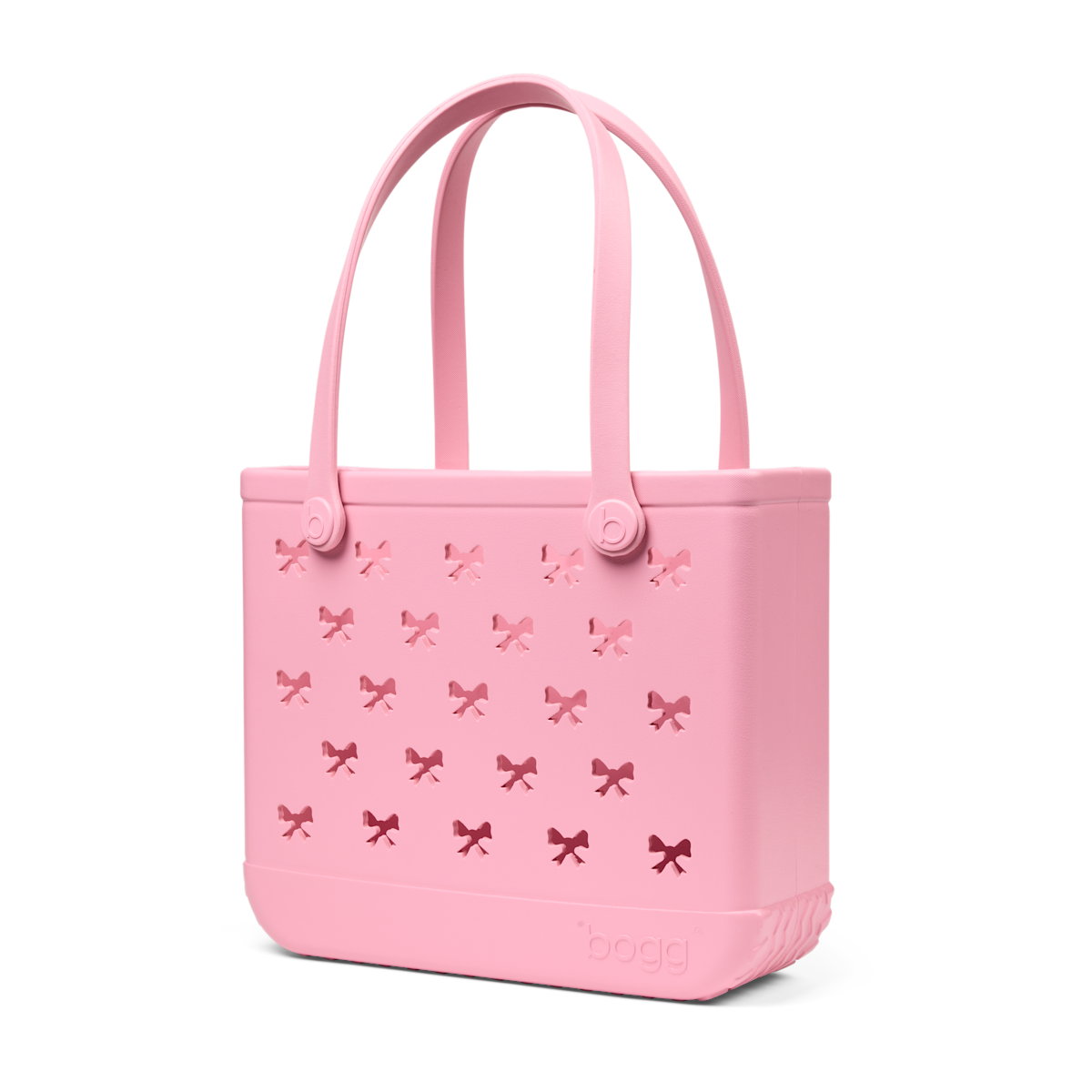 Medium Washable Tote Bag Bubblegum Bows for Travel and Errands