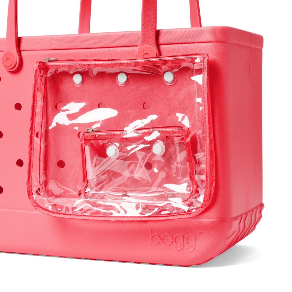 Large Washable Tote Bag Capri Coral for Travel and Errands