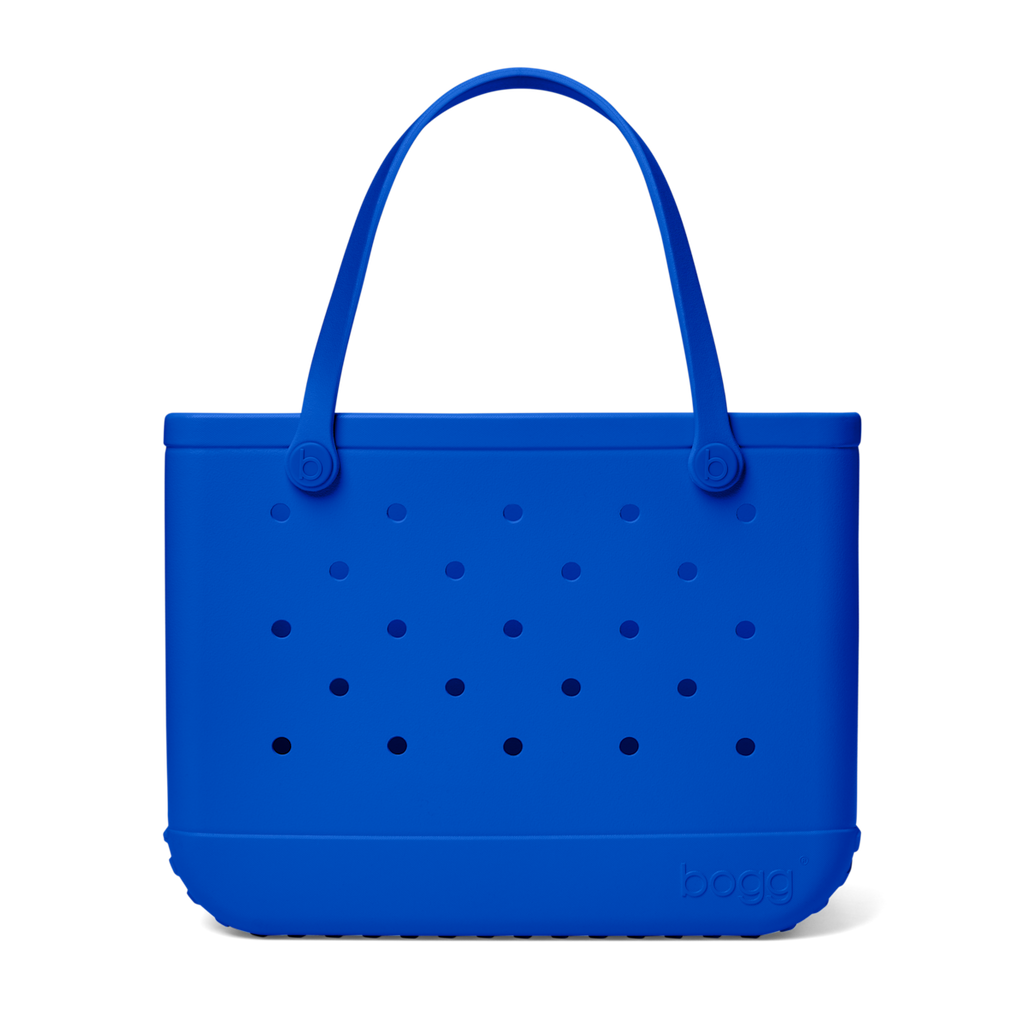 Large Washable Tote Bag Mykonos Blue for Travel and Errands