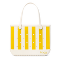Large Washable Tote Bag Limoncello Yellow Stripe for Travel and Errands