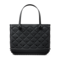 Large Washable Tote Bag Quilted LBD Black for Travel and Errands
