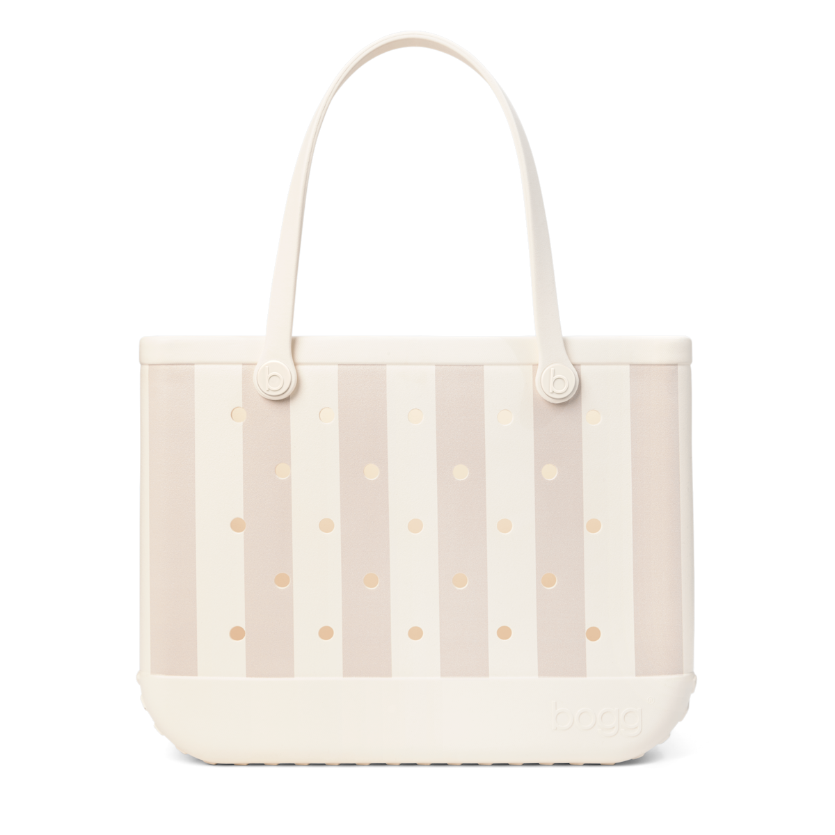 Large Washable Tote Bag Beachside Stripe for Travel and Errands