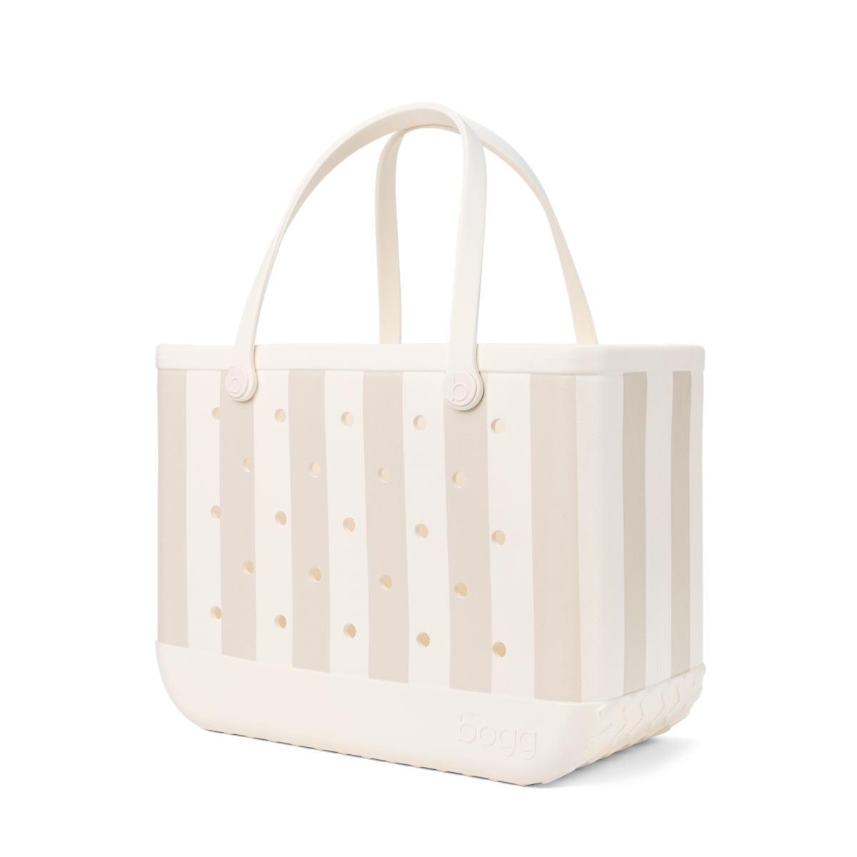 Large Washable Tote Bag Beachside Stripe for Travel and Errands