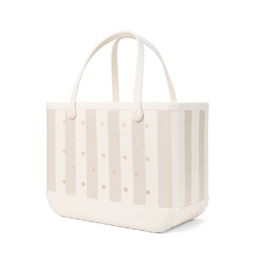 Large Washable Tote Bag Beachside Stripe for Travel and Errands