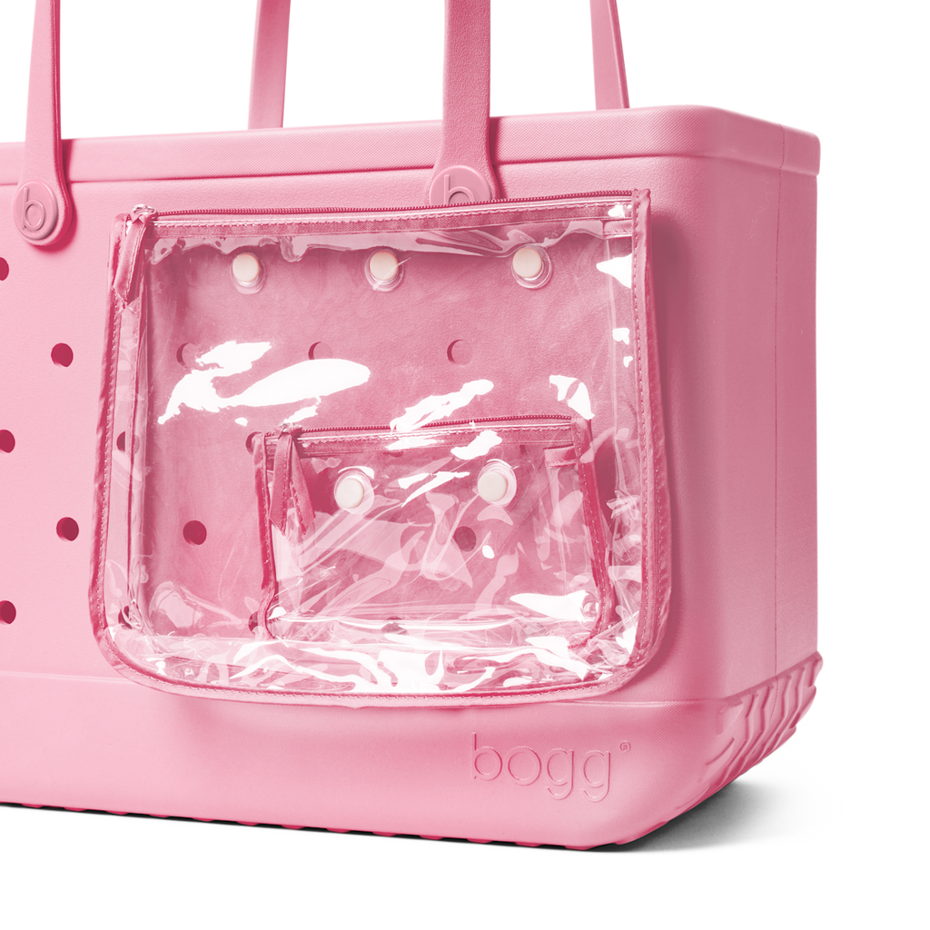 Large Washable Tote Bag Blowing Pink Bubbles for Travel and Errands