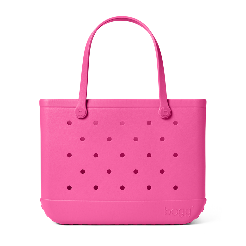 Large Washable Tote Bag Haute Pink for Travel and Errands