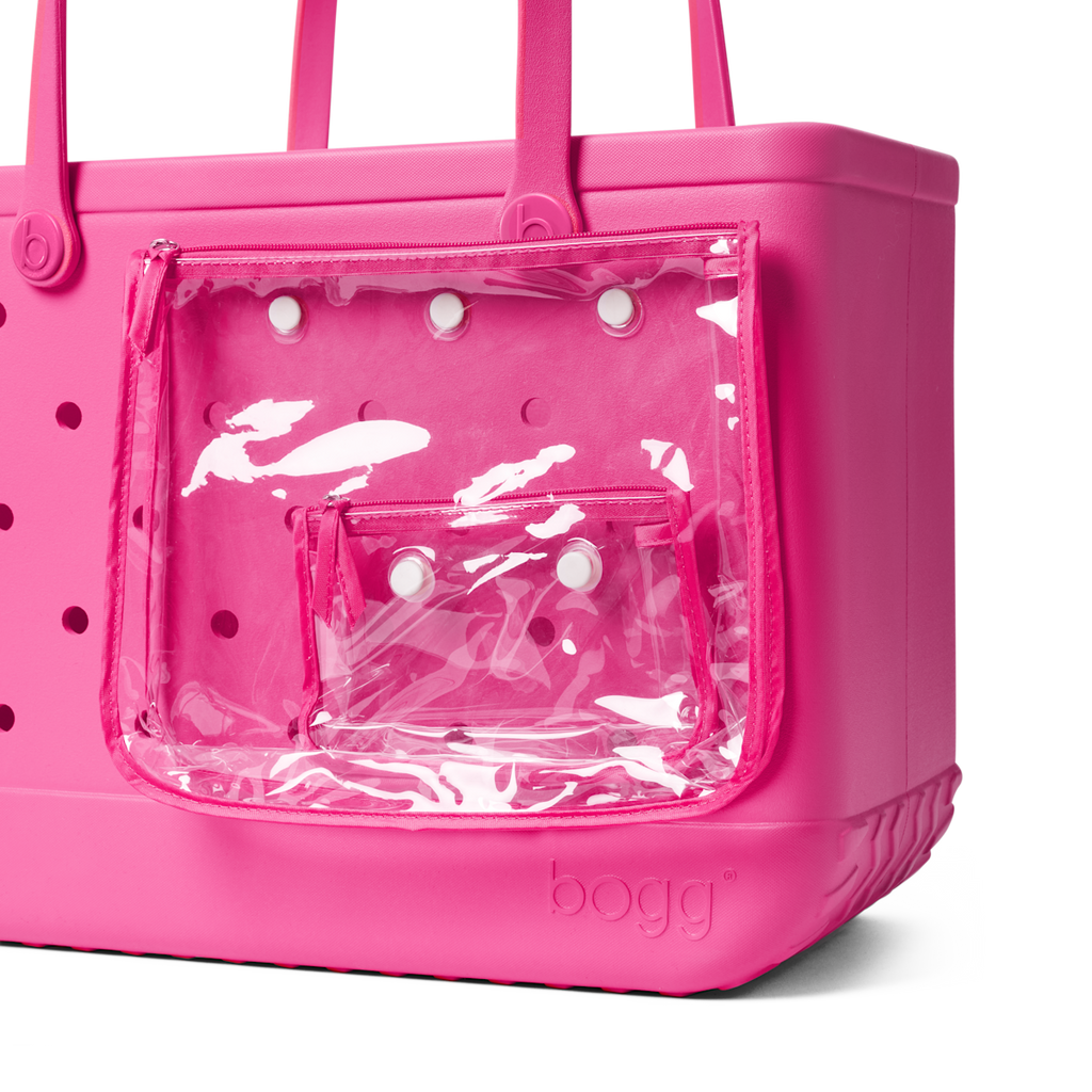 Large Washable Tote Bag Haute Pink for Travel and Errands