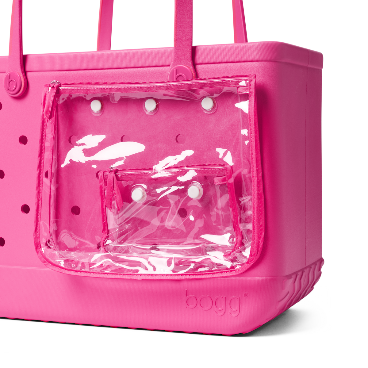 Large Washable Tote Bag Haute Pink for Travel and Errands