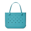Large Washable Tote Bag Turquoise and Caicos for Travel and Errands