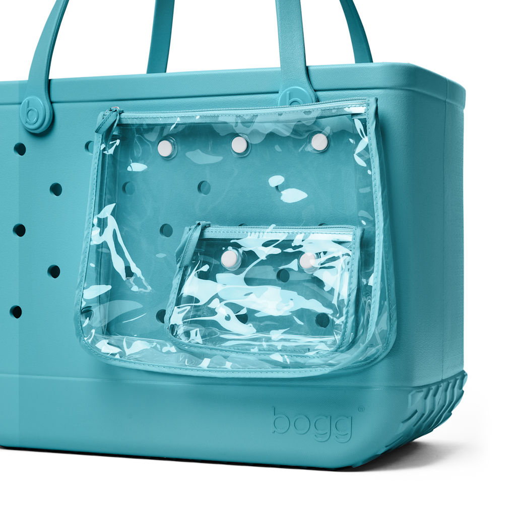 Large Washable Tote Bag Turquoise and Caicos for Travel and Errands